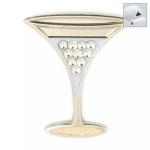 NWT Swarovski crystal Ball Marker. Martini Glass